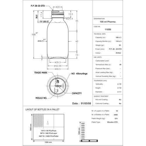 Ecza Şişesi - 100ml