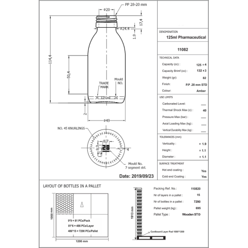 Ecza Şişesi - 125ml